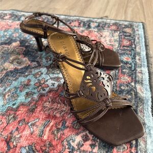 Y2K boho kitten heels - size 8